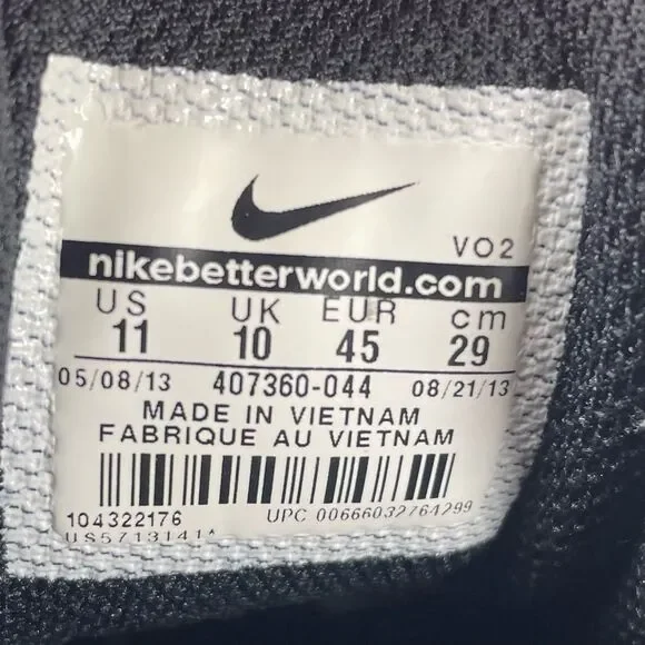 Nike Zoom Morgan 2 Blue/Black Mid Sneakers Men’s Sz 11 (407360-044) - Picture 10 of 10